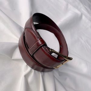 Polo Ralph Lauren Brown Leather Gold Brass Belt!